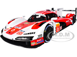 Porsche 963 #6 Kevin Estre Andre Lotterer Laurens Vanthoor Porsche Penske Motorsport Winner FIA World Endurance Championship 2024 1/24 Diecast Model Car Bburago 28042