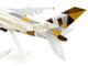 Airbus A380-800 Commercial Aircraft Landing Gear Etihad Airways F-WWDD Beige Tail Graphics Snap-Fit 1/200 Plastic Model Skymarks SKR840