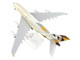 Airbus A380-800 Commercial Aircraft Landing Gear Etihad Airways F-WWDD Beige Tail Graphics Snap-Fit 1/200 Plastic Model Skymarks SKR840