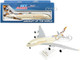 Airbus A380-800 Commercial Aircraft Landing Gear Etihad Airways F-WWDD Beige Tail Graphics Snap-Fit 1/200 Plastic Model Skymarks SKR840