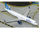 Airbus A321neo Commercial Aircraft JetBlue Airways N2180J White with Blue Tail 1/400 Diecast Model Airplane GeminiJets GJ2288