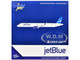 Airbus A321neo Commercial Aircraft JetBlue Airways N2180J White with Blue Tail 1/400 Diecast Model Airplane GeminiJets GJ2288