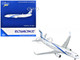 Boeing 737 800 Commercial Aircraft El Al Israel Airlines 4X EKK White with Blue Stripes 1/400 Diecast Model Airplane GeminiJets GJ2299