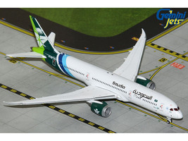 Boeing 787 9 Commercial Aircraft Saudia Airline HZ ARB White with Tail Graphics 1/400 Diecast Model Airplane GeminiJets GJ2310