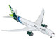 Boeing 787 9 Commercial Aircraft with Flaps Down Saudia Airline HZ ARB White with Tail Graphics 1/400 Diecast Model Airplane GeminiJets GJ2310F