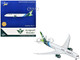 Boeing 787 9 Commercial Aircraft with Flaps Down Saudia Airline HZ ARB White with Tail Graphics 1/400 Diecast Model Airplane GeminiJets GJ2310F