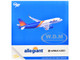 Airbus A320 Commercial Aircraft Allegiant Air N252NV Blue and White with Stripes 1/400 Diecast Model Airplane GeminiJets GJ2326