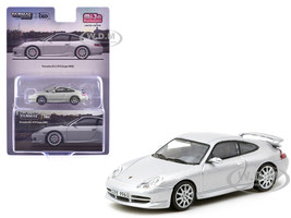 Porsche 911 GT3 996 Silver Metallic Global64 Series 1/64 Diecast Model Tarmac Works T64G-069-SL