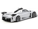 Pagani Huayra R Satin Silver Metallic Global64 Series 1/64 Diecast Model Tarmac Works T64G-TL035-SL