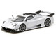 Pagani Huayra R Satin Silver Metallic Global64 Series 1/64 Diecast Model Tarmac Works T64G-TL035-SL
