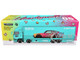 Mitsubishi Fuso Truck with Transporter Liberty Walk Suzuki Transport Light Blue with Graphics Truck64 Series 1/64 Diecast Model Car Tarmac Works T64T-TL001-LBS