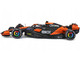 McLaren MCL38 #81 Oscar Piastri OKX Formula One F1 Miami GP 2024 with Display Case 1/24 Diecast Model Car Bburago 28033OP