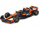 McLaren MCL38 #81 Oscar Piastri OKX Formula One F1 Miami GP 2024 with Display Case 1/24 Diecast Model Car Bburago 28033OP