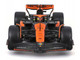 McLaren MCL38 #81 Oscar Piastri OKX Formula One F1 Miami GP 2024 with Display Case 1/24 Diecast Model Car Bburago 28033OP