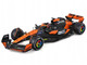 McLaren MCL38 #81 Oscar Piastri OKX Formula One F1 Miami GP 2024 with Display Case 1/24 Diecast Model Car Bburago 28033OP