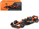 McLaren MCL38 #81 Oscar Piastri OKX Formula One F1 Miami GP 2024 with Display Case 1/24 Diecast Model Car Bburago 28033OP