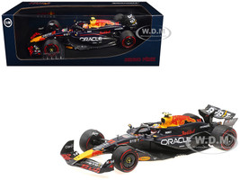 Red Bull Racing RB20 #11 Sergio Perez Oracle 2nd Place F1 Formula One Bahrain GP (2024) with Driver Limited Edition to 180 pieces Worldwide 1/18 Diecast Model Car Minichamps MC110240111