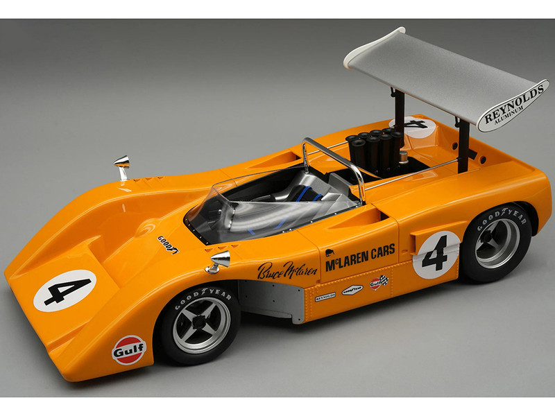 McLaren M8B #4 Bruce McLaren Winner Canadian American Challenge Cup Watkins Glen 1969 Mythos Series Limited Edition to 140 pieces Worldwide 1/18 Model Car Tecnomodel TM18-330A