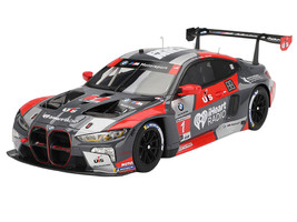 BMW M4 GT3 #1 Bryan Sellers Madison Snow Neil Verhagen Paul Miller Racing 12 Hours of Sebring 2024 1/18 Model Car Top Speed TS0572