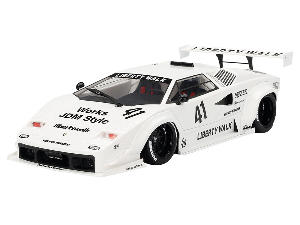 Mini Gt 1/64 Topspeed 1:18 Lamborghini Countach LB-WORKS