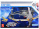 Skill 2 Model Kit Deep Space 9 Space Station with USS Defiant NX 74205 Space Ship and Cadassian Keldon Class Cruiser Star Trek Deep Space Nine 1993 1999 TV Series 1/3300 Scale Model AMT AMT1245