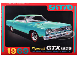 Skill 2 Model Kit 1969 Plymouth GTX Hardtop 1/25 Scale Model AMT AMT1483