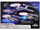 Skill 2 Model Kit U S S Enterprise Four Ship Set Star Trek 1/2500 Scale Model AMT AMT1485