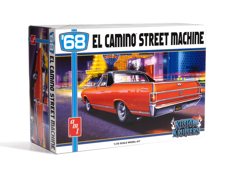 Skill 2 Model Kit 1968 Chevrolet El Camino Street Machine 1/25 Scale Model AMT AMT1484