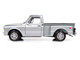 1968 Chevrolet C10 Stepside Pickup Truck Silver Metallic 1/18 Diecast Model Car Auto World AW324