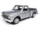 1968 Chevrolet C10 Stepside Pickup Truck Silver Metallic 1/18 Diecast Model Car Auto World AW324
