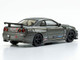 Nissan Skyline GT R Nismo BNR34 RHD Right Hand Drive Gray Metallic 1/64 Diecast Model Car Kyosho 07130LGR