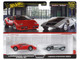 Lamborghini Countach LP5000 QV Red and Lancia Stratos Zero Gray Metallic Car Culture Set of 2 Cars Diecast Model Cars Hot Wheels JBL02