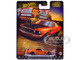 1969 Ford Mustang Boss 302 Orange with Black Stripes and Hood Boulevard Series Diecast Model Car Hot Wheels JBL20