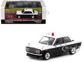 Datsun 510 Japanese Police Black and White Road64 Series 1/64 Diecast Model Car Tarmac Works T64R-052-PC