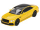 Bentley Flying Spur Monaco Yellow with Black Top Limited Edition 1/64 Diecast Model Car Mini GT MGT00955