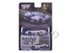 Jaguar C X75 Silver Metallic with Blue Stripes Limited Edition 1/64 Diecast Model Car Mini GT MGT00960
