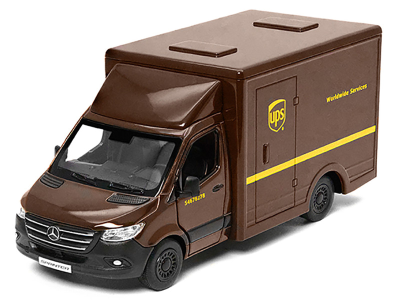 Mercedes Benz Sprinter Van UPS Worldwide Services Brown 1/48 Diecast Model Car Kinsmart KT5476D