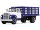 1970s International Loadstar Stake Truck White and Navy Blue 1/64 Diecast Model DCP/First Gear 60-2041