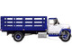 1970s International Loadstar Stake Truck White and Navy Blue 1/64 Diecast Model DCP/First Gear 60-2041