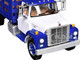 1970s International Loadstar Stake Truck White and Navy Blue 1/64 Diecast Model DCP/First Gear 60-2041