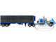 Kenworth W900A with 60 Flat Top Sleeper and 40 Vintage Refrigerated Trailer Crippled Cowboy Blue 1/64 Diecast Model DCP/First Gear 69-2045