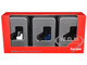 Forklifts with Trailer Bumper 3 Piece Set 1/87 (HO) Plastic Models Promotex 053860SET