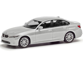BMW 3 Series Silver Metallic 1/87 (HO) Plastic Model Car Promotex 430791S