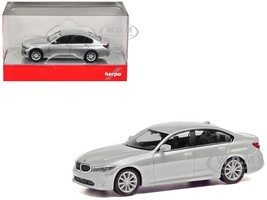 BMW 3 Series Silver Metallic 1/87 (HO) Plastic Model Car Promotex 430791S