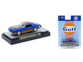 1969 Chevrolet Camaro Custom #20 Gulf Oil Dark Blue and Orange Limited Edition to 5500 pieces Worldwide 1/64 Diecast Model Car M2 Machines 31500-HS59