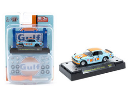 1971 Nissan Skyline GT R RHD Right Hand Drive #15 Gulf Oil Light Blue and Orange Auto Lifts Series Limited Edition to 3300 pieces Worldwide 1/64 Diecast Model Car M2 Machines 37000-MJS01