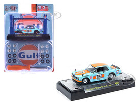 1971 Nissan Skyline GT R RHD Right Hand Drive #15 Gulf Oil Light Blue and Orange Auto Lifts Series Limited Edition to 3300 pieces Worldwide 1/64 Diecast Model Car M2 Machines 37000-MJS01