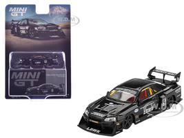 Nissan Skyline LB ER34 Super Silhouette RHD Right Hand Drive #5 Black Limited Edition 1/64 Diecast Model Car Mini GT MGT00844