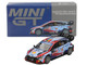 Hyundai i20 N Rally1 Hybrid #11 Thierry Neuville Martijn Wydaeghe Winner Rallye Monte Carlo 2024 Limited Edition 1/64 Diecast Model Car Mini GT MGT00871