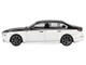 BMW i7 xDrive60 Dravit Alpine White and Black Sapphire Limited Edition 1/64 Diecast Model Car Mini GT MGT00959